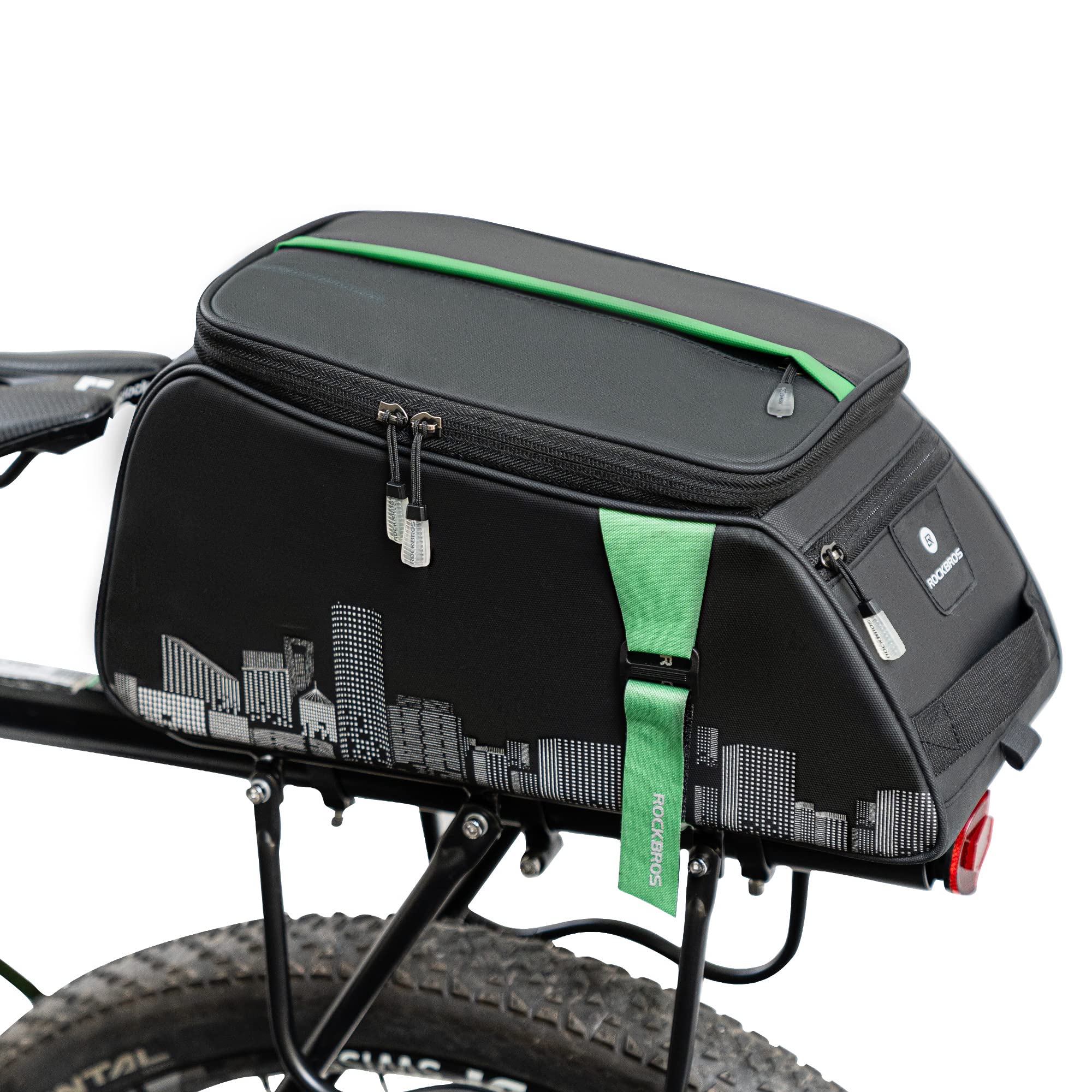 ROCKBROS Bike Pannier Bag Waterproof Rear Rack Transport Bag 9L #Style_Style 1