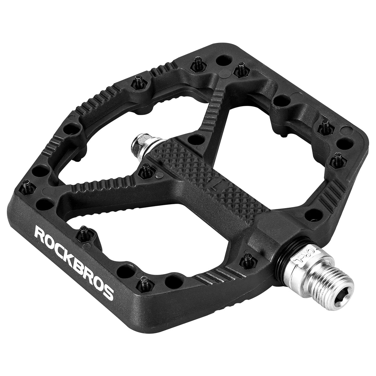 non slip pedals ROCKBROS Bike Pedals Nylon MTB Pedals Non-Slip Wear-Resistant (Pair)