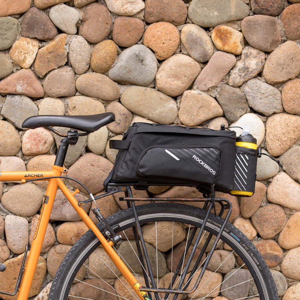Rockbros Bike Rack Rear ROCKBROS Bike Rear Rack Bag Large Capacity Trunk Bag with Rain Cover 9