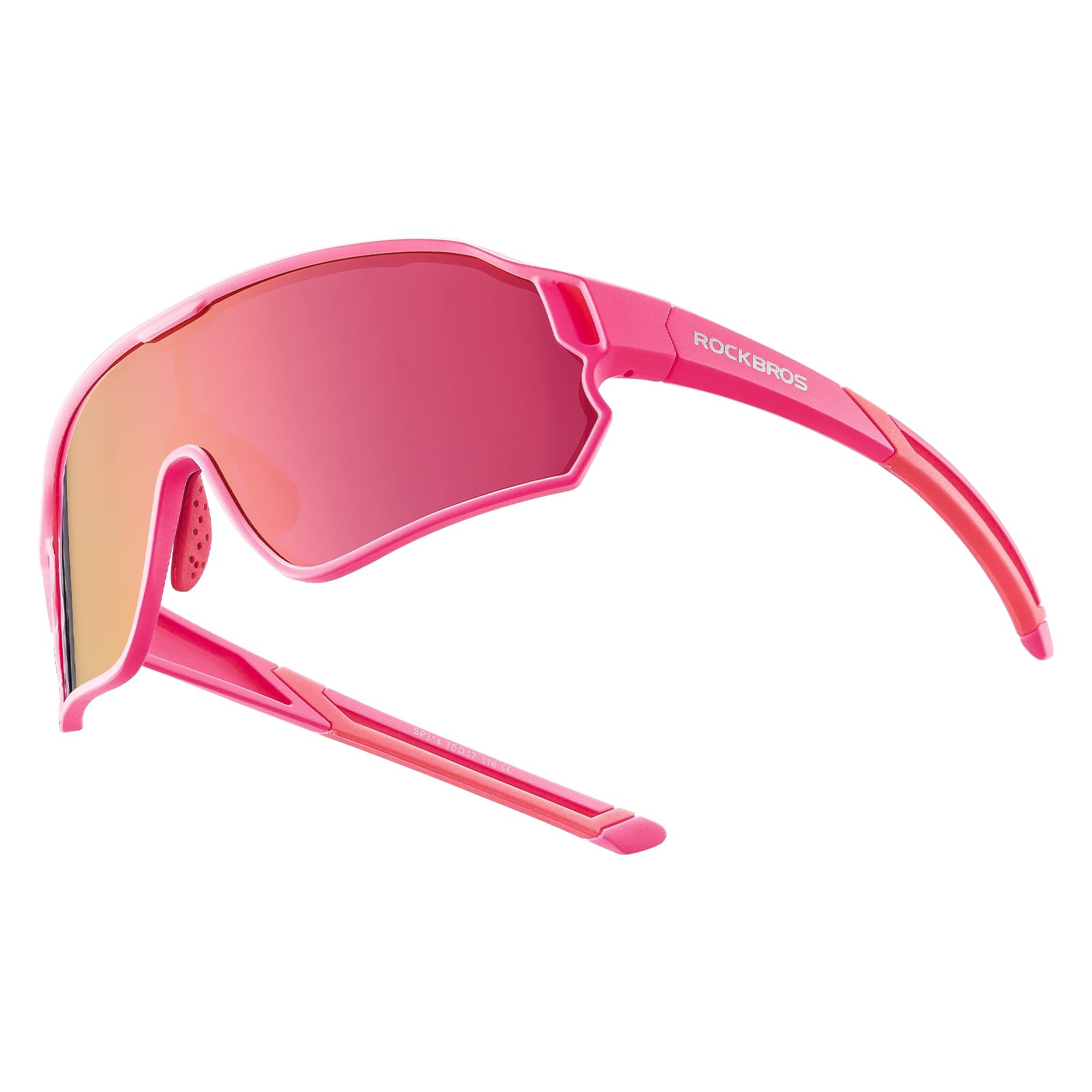 ROCKBROS Children's Cycling glasses UV400 Protection Sunglasses for Boys Girls #Color_Pink