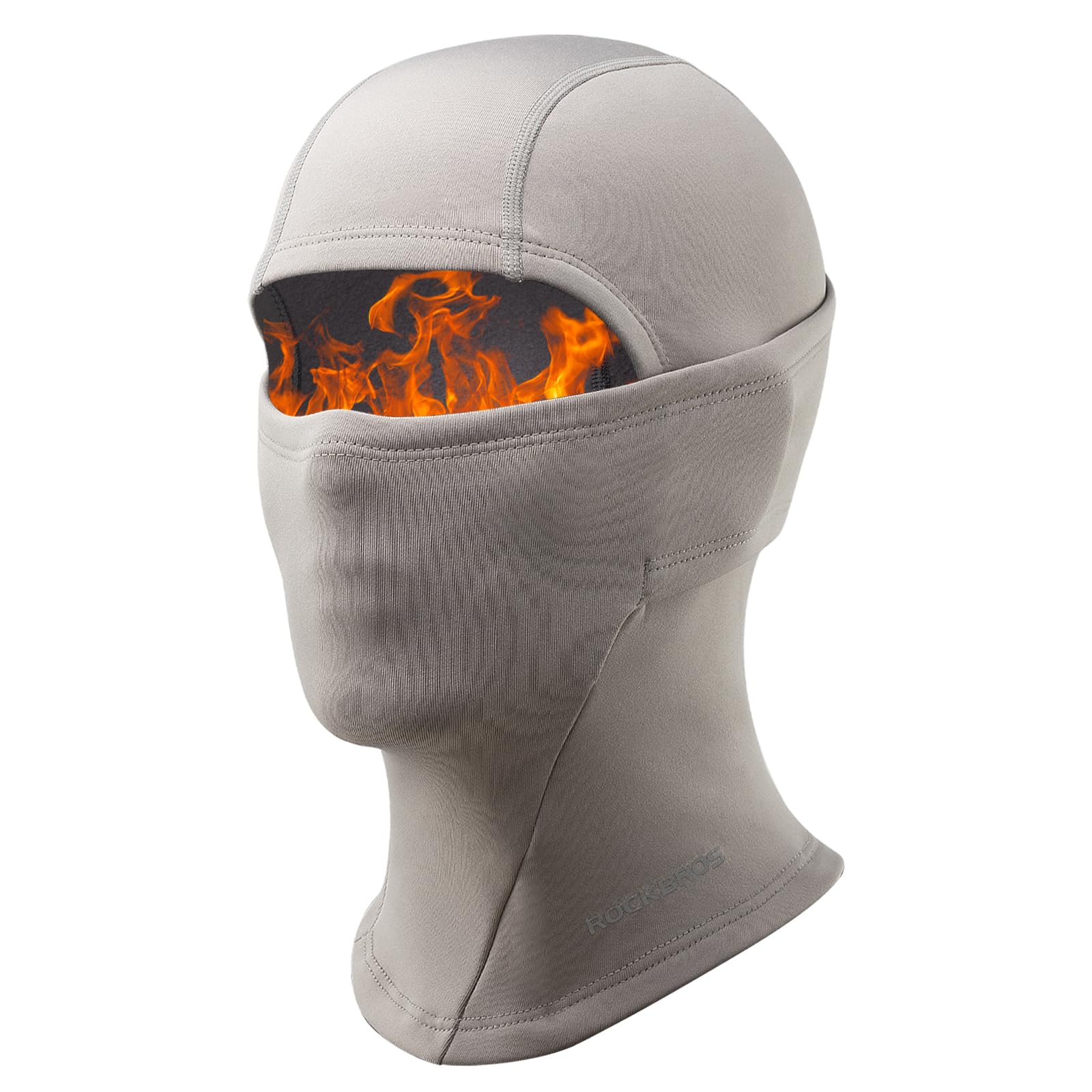 ROCKBROS Children's Thermal Windproof Breathable Balaclava for Autumn Winter #Color_Gray