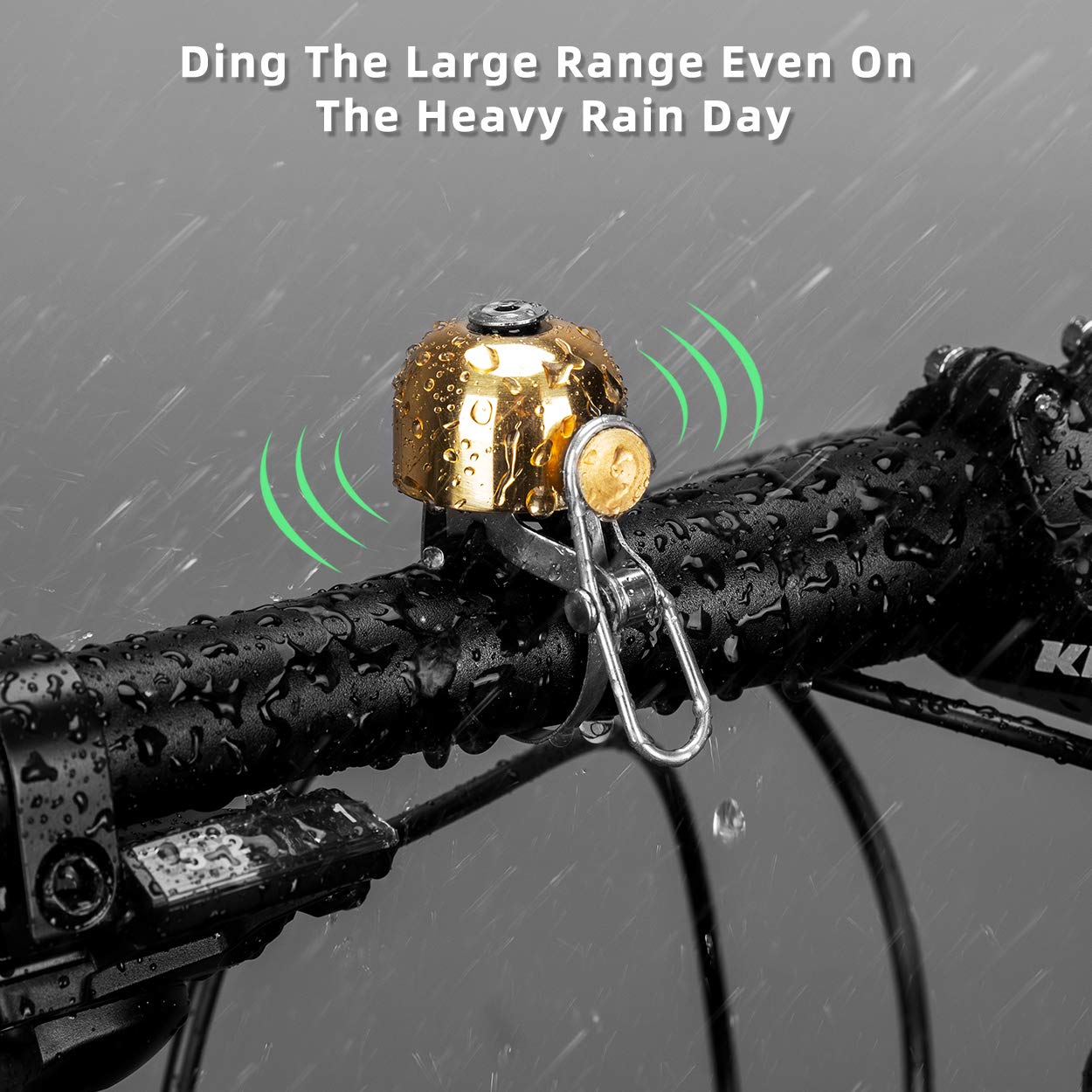 ROCKBROS Cycling Belll Ring Loud Handlebar Alarm Bicycle Bell #Color_Bright Silver