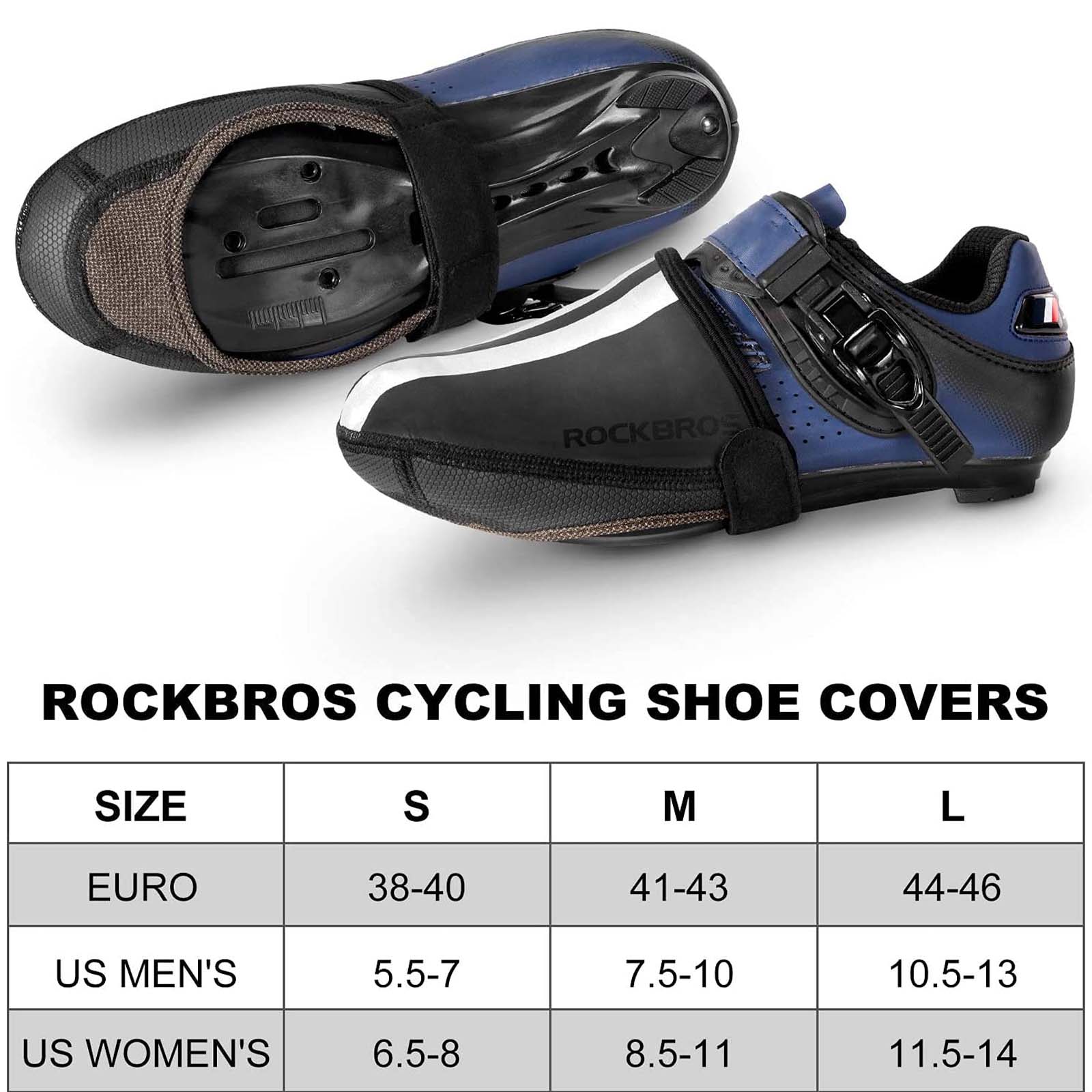 ROCKBROS Cycling Shoe Covers Thermal Warmers Waterproof Bike Overshoe