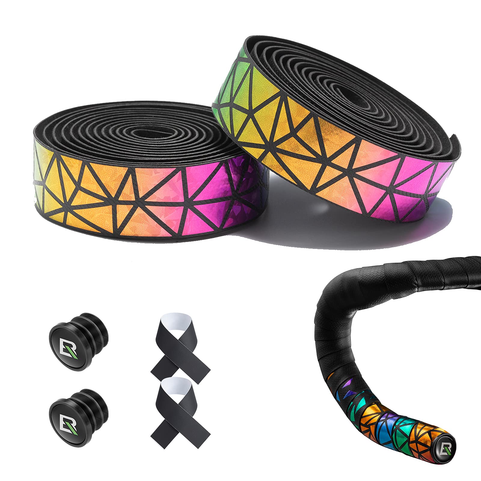 ROCKBROS EVA Bicycle Handlebar Tape for Road Bike & Urban Bikes #Color_Colorful