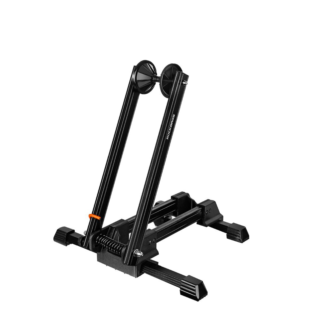 ROCKBROS foldable bike stand, portable aluminium bicycle storage holder, ideal for convenient bike parking 