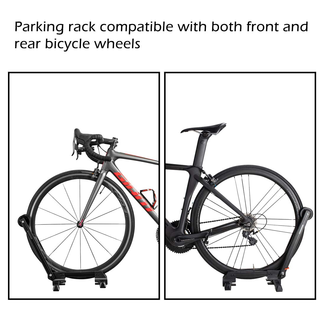 ROCKBROS foldable bike stand, portable aluminium bicycle storage holder, ideal for convenient bike parking