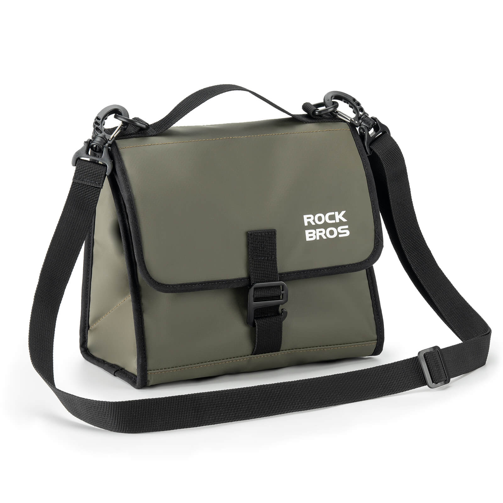 ROCKBROS Folding Bike Handlebar Bag Backpack 4-7L – Compact & Versatile Storage for Every Ride!​ #Color_Brown