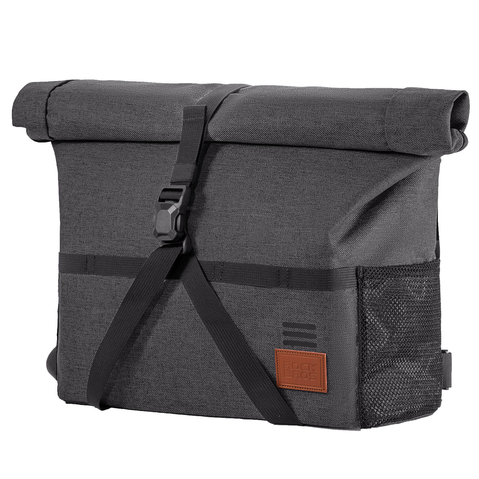 ROCKBROS Folding Bike Handlebar Bag Backpack - H48 | Ultimate Versatile Storage Solution!​ #Color_Black