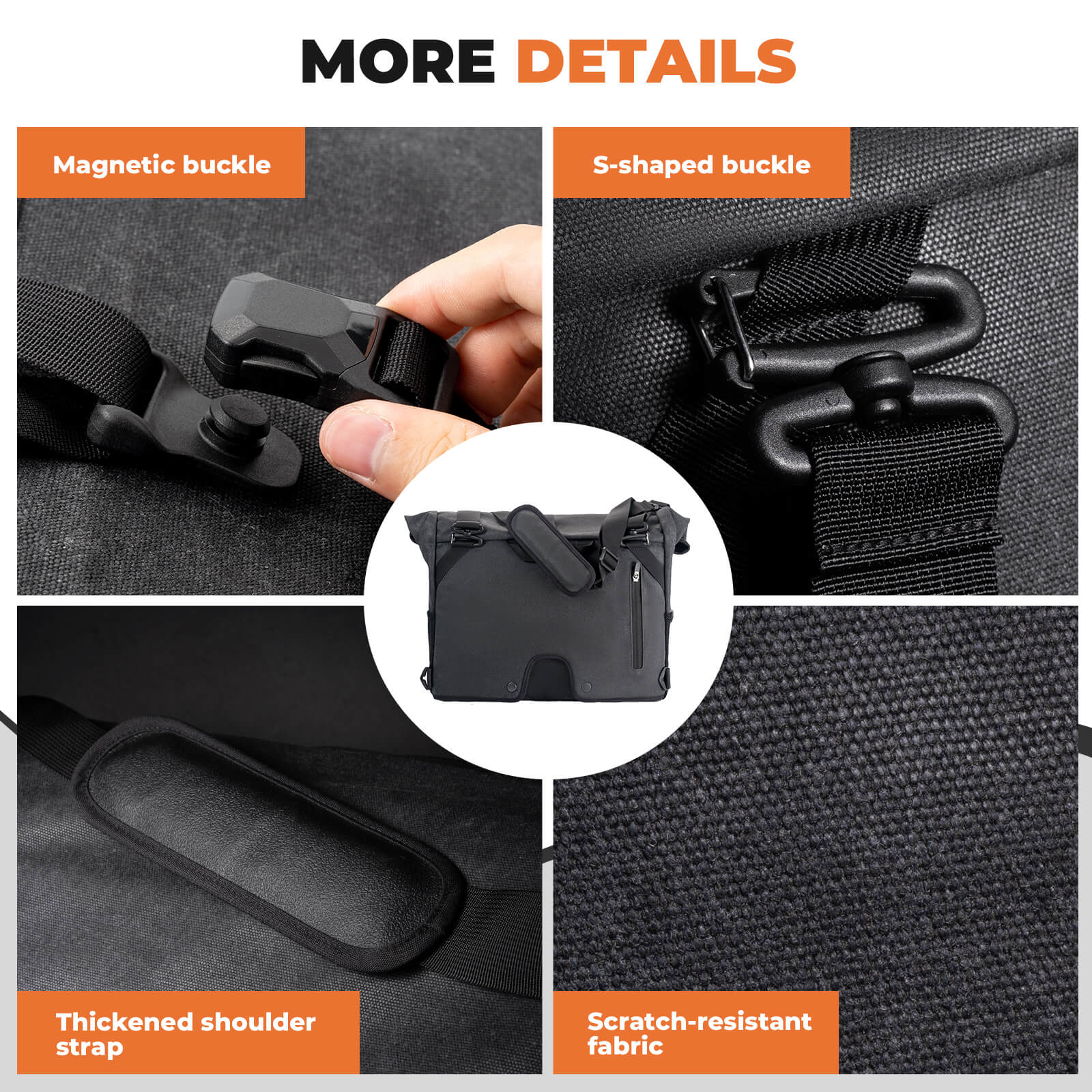 ROCKBROS Folding Bike Handlebar Bag Backpack - H48 | Ultimate Versatile Storage Solution!​