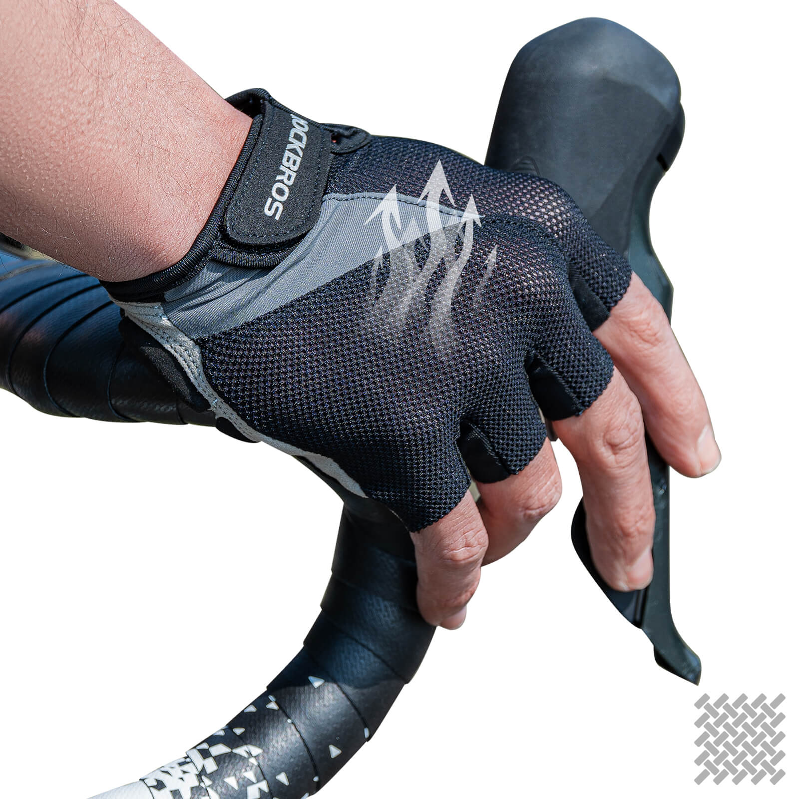 ROCKBROS Half-Finger Gel Padded Cycling Gloves – Grip & Comfort for Summer Rides!