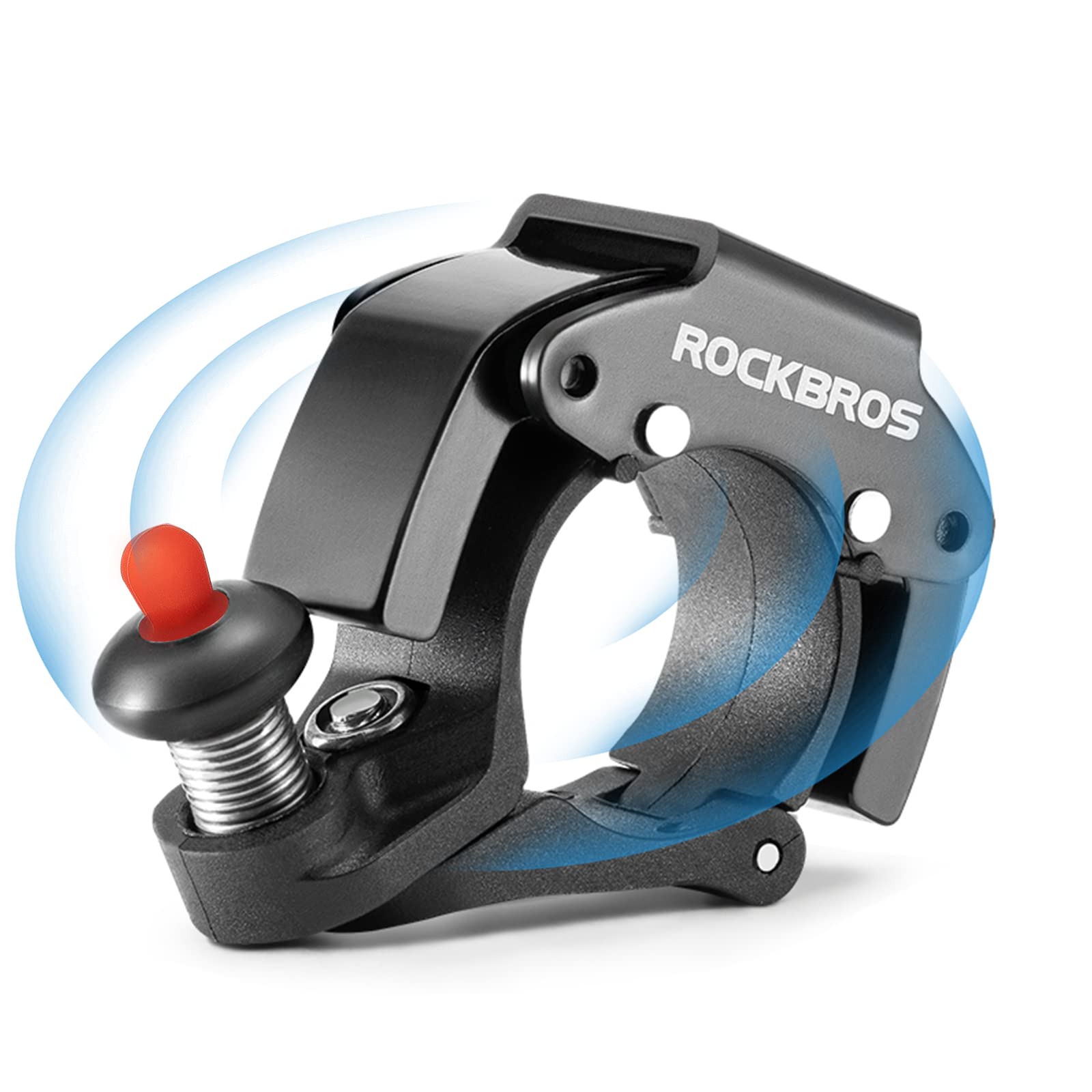 ROCKBROS Hidden Bike Bell with 100db Crisp Sound for Scooter MTB BMX Black #Color_Black