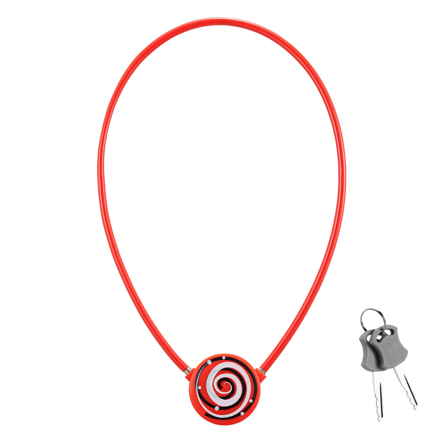 ROCKBROS Lightweight 92g Bike Lock, 5.89mm Anti-Theft Cable for Bikes & More  #Color_Fiery Red