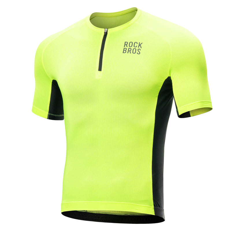 ROCKBROS Men’s Reflective Cycling Jersey – Ride Safe, Stay Fast!