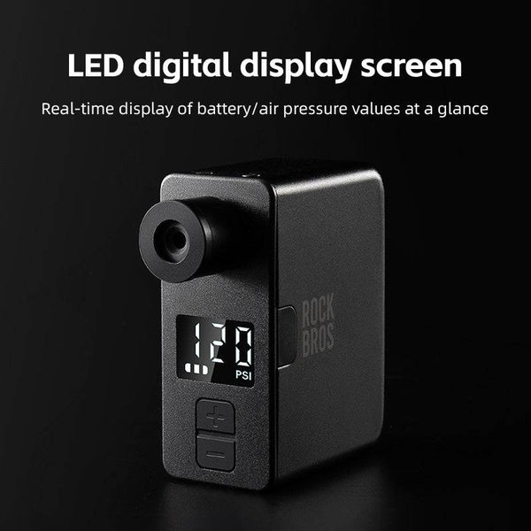 ROCKBROS Mini Electric Air Pump AS1 Pro 120 PSI Battery Life Upgraded