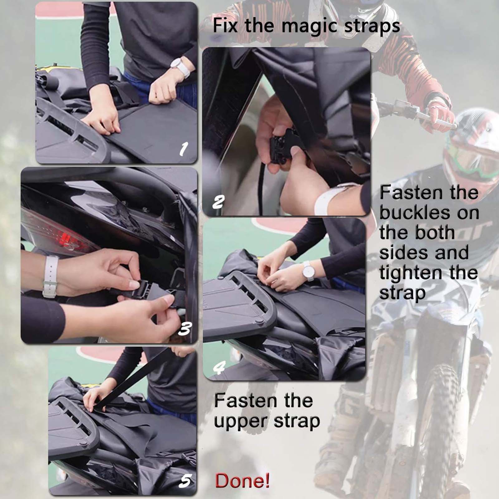 ROCKBROS Motorcycle Pannier Bag Waterproof Luggage Saddle Bag 2 Packs