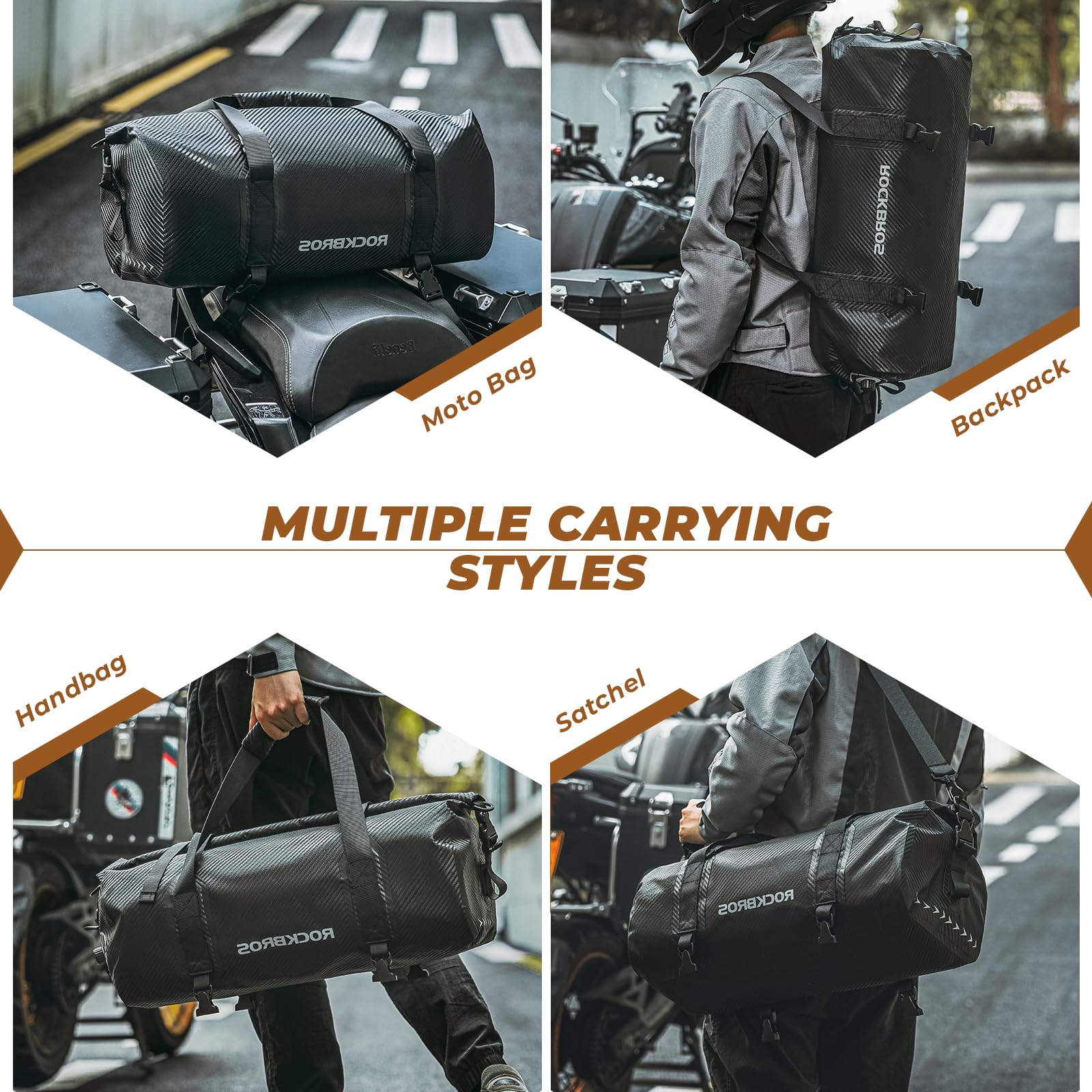 Large motorcycle tail bag online