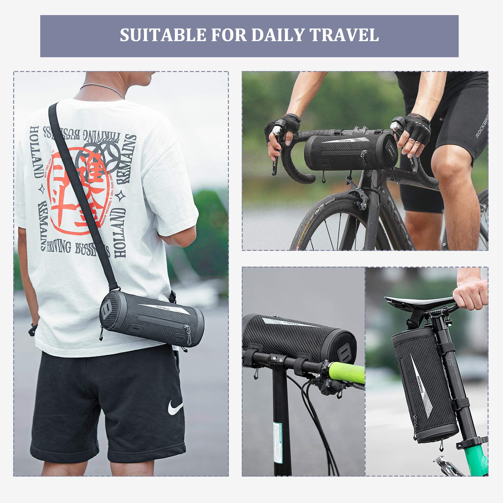 ROCKBROS Multifunctional Bike Handlebar Bag 2L big capacity