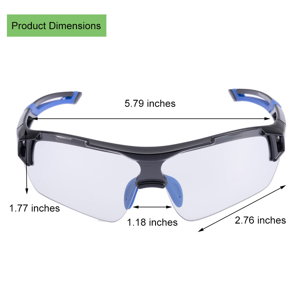 ROCKBROS Photochromic Cycling Sunglasses UV400 Protection Sports Glasses #Color_Blue