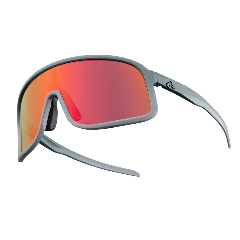 ROCKBROS polarized sunglasses, TR90 frame, UV400 protection, unisex cycling glasses, SP350 model in slate gray. #Color_Slate Gray