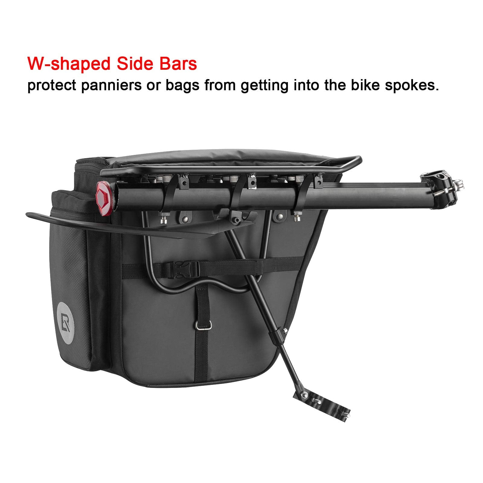 ROCKBROS Rear Pannier Bike Rack with Fender & Reflector