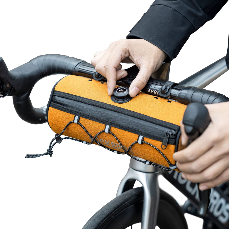 ROCKBROS Road-to-Sky Bicycle Handlebar Bag Front Bag for Bikes 5 Colors #Color_Orange