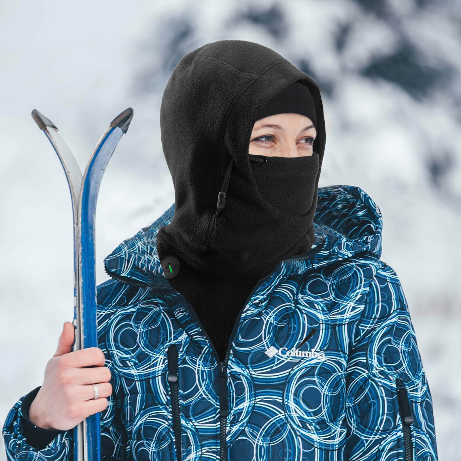 ROCKBROS Ski Mask Winter Thermal Fleece Full Face Cover for Men & Women