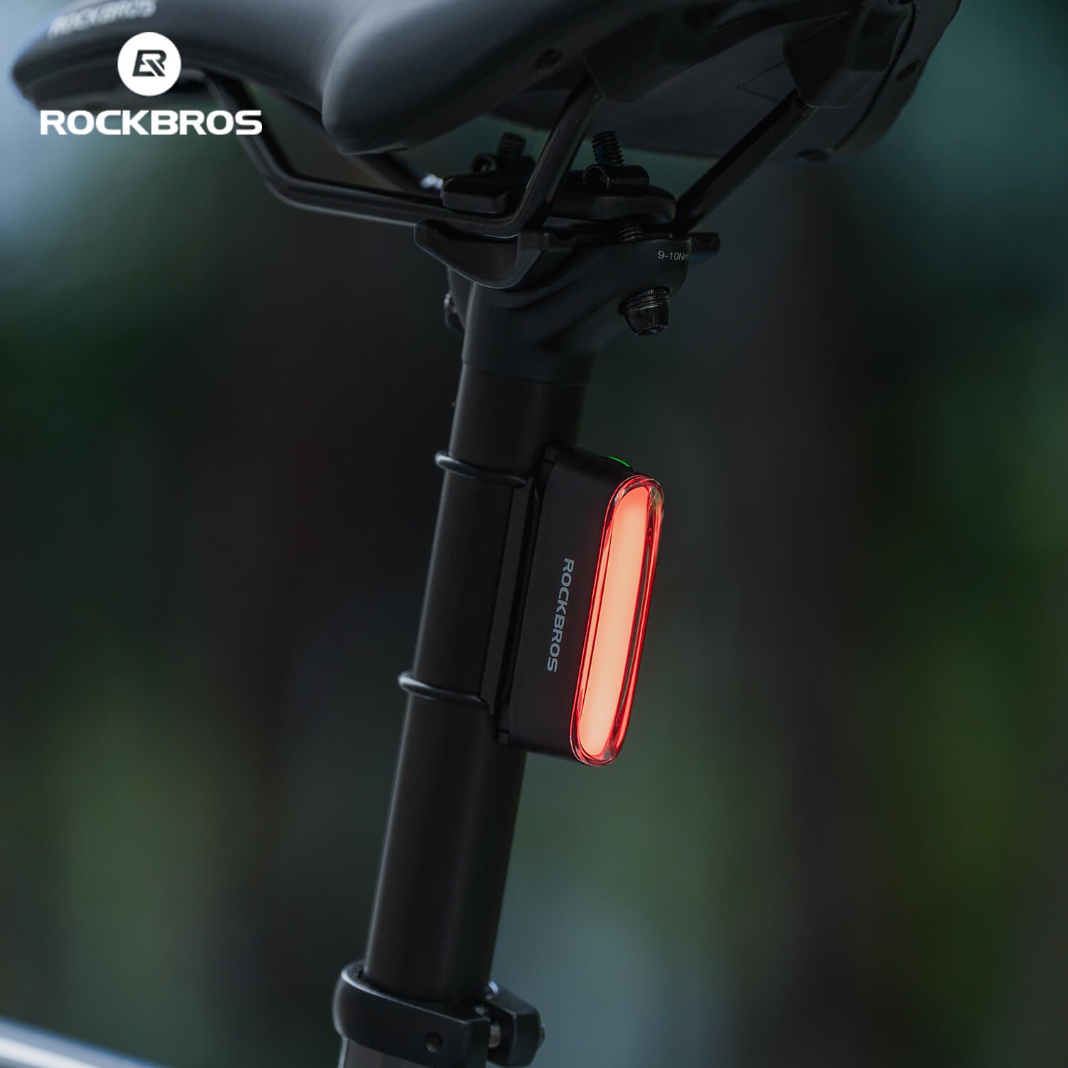 ROCKBROS Smart Bike Rear Light Magnetic Taillight Rechargeable Waterproof