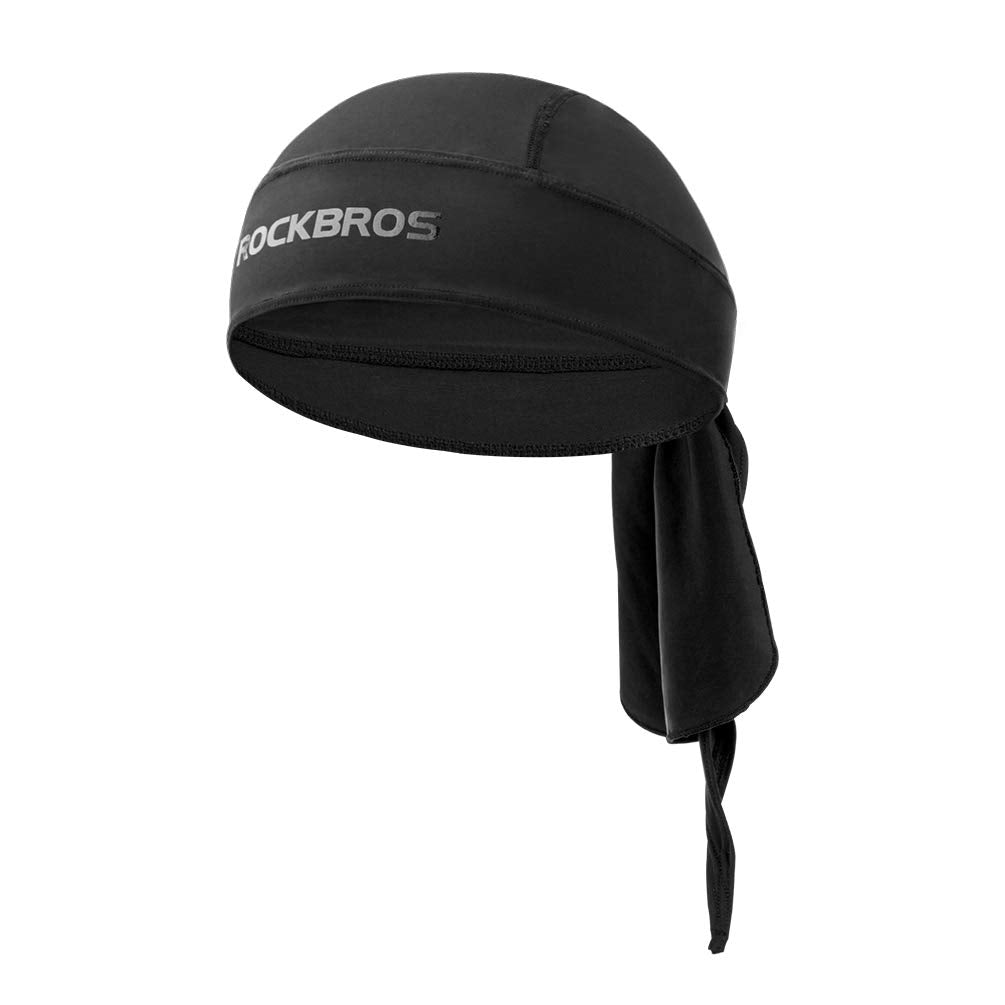 ROCKBROS Sports Headwear Quickly Dry Cycling Bandana Under Helmet #Color_Black