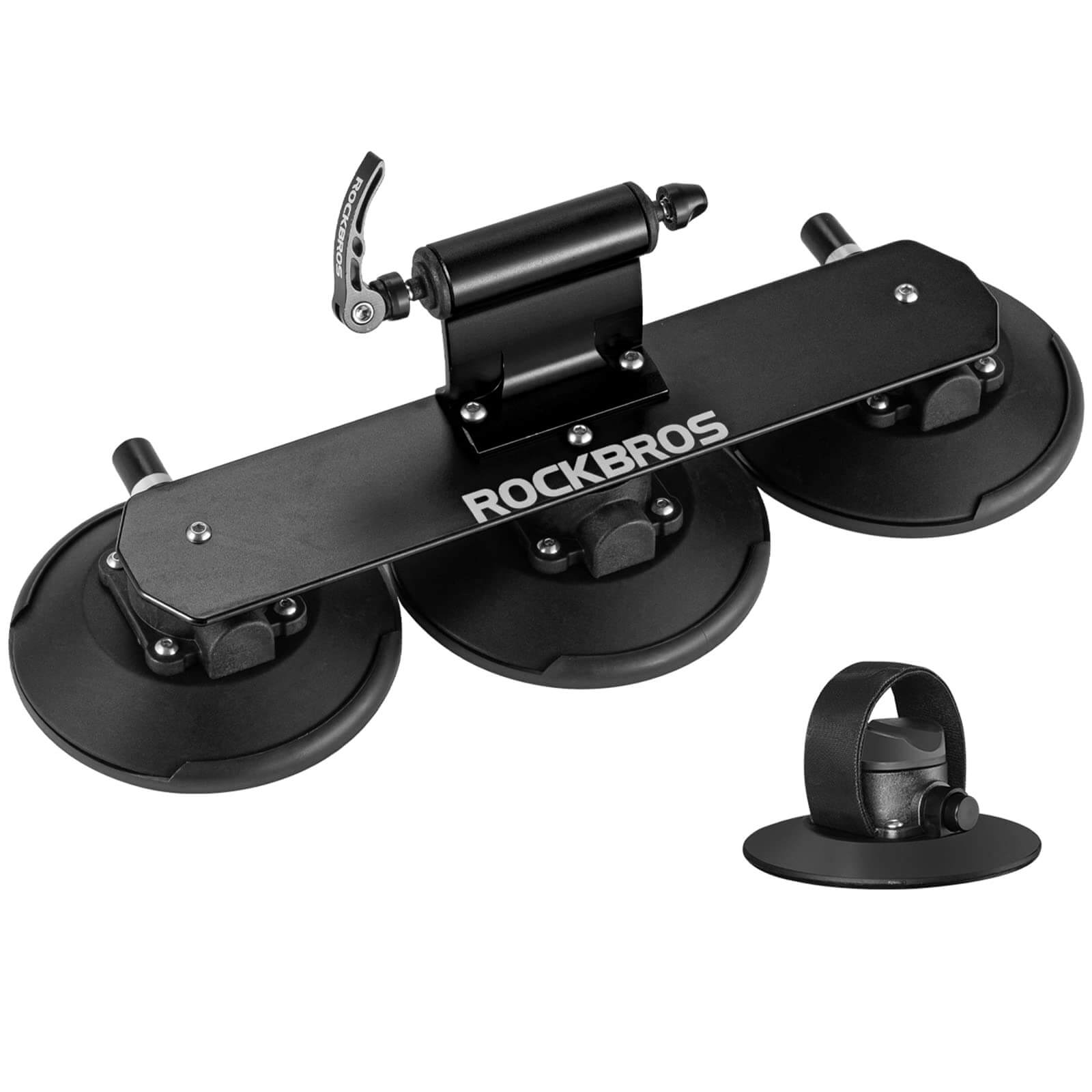 ROCKBROS Suction Cup Bike Rack for Car Roof Quick Release #Style_ One-Bike Version
