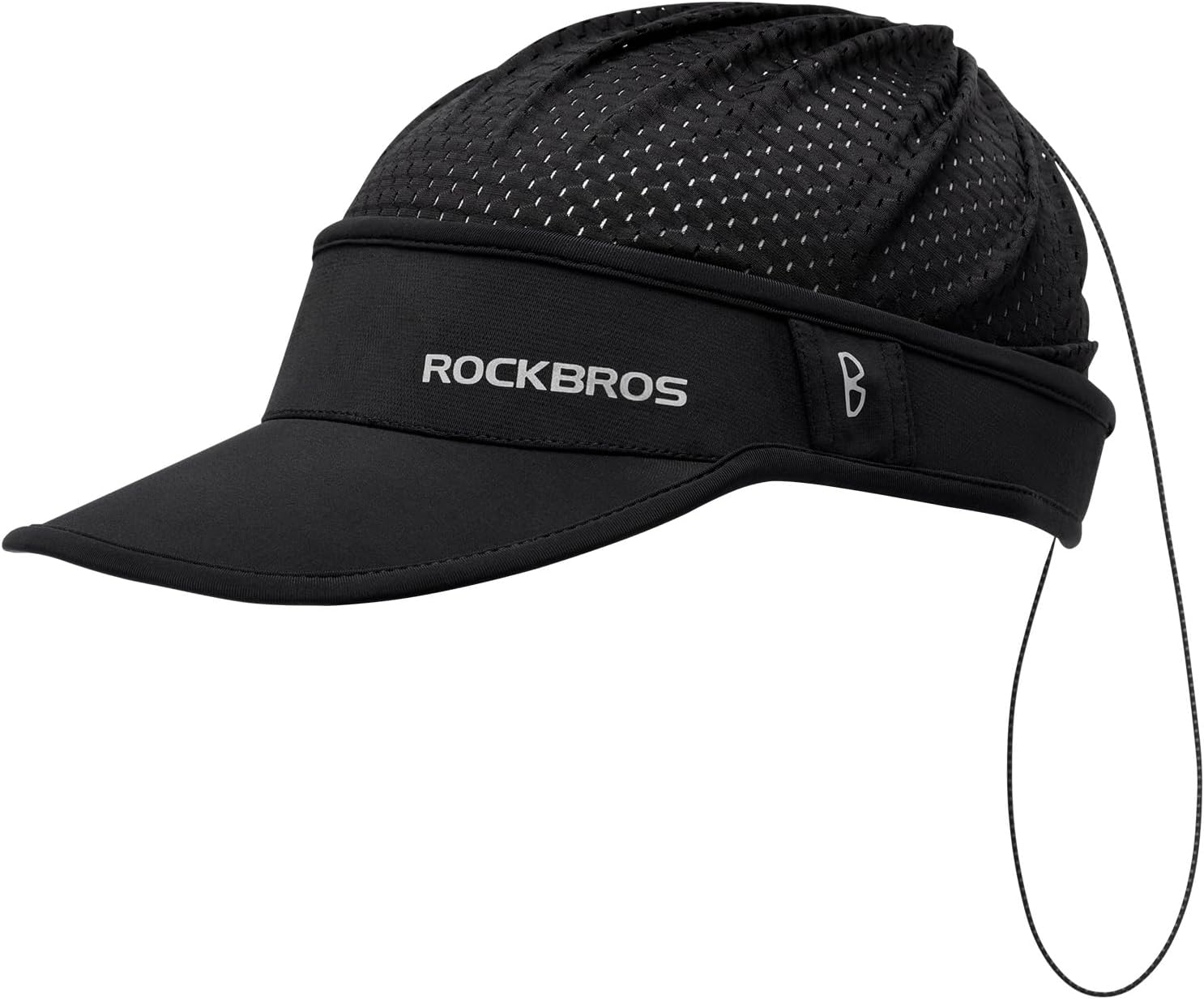 ROCKBROS UV Protection Lightweight Breathable Cycling Cap #Color_Black