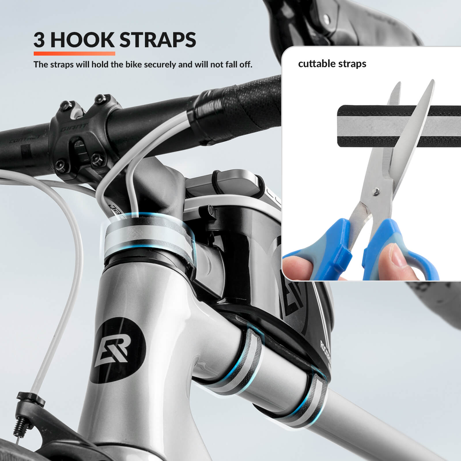 ROCKBROS Waterproof Bicycle Phone Bag & Handlebar Holder