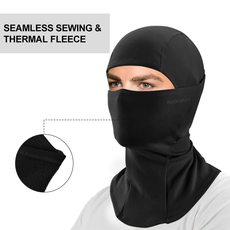 ROCKBROS Windproof Full Face Mask Thermal Balaclava for Cycling & Ski