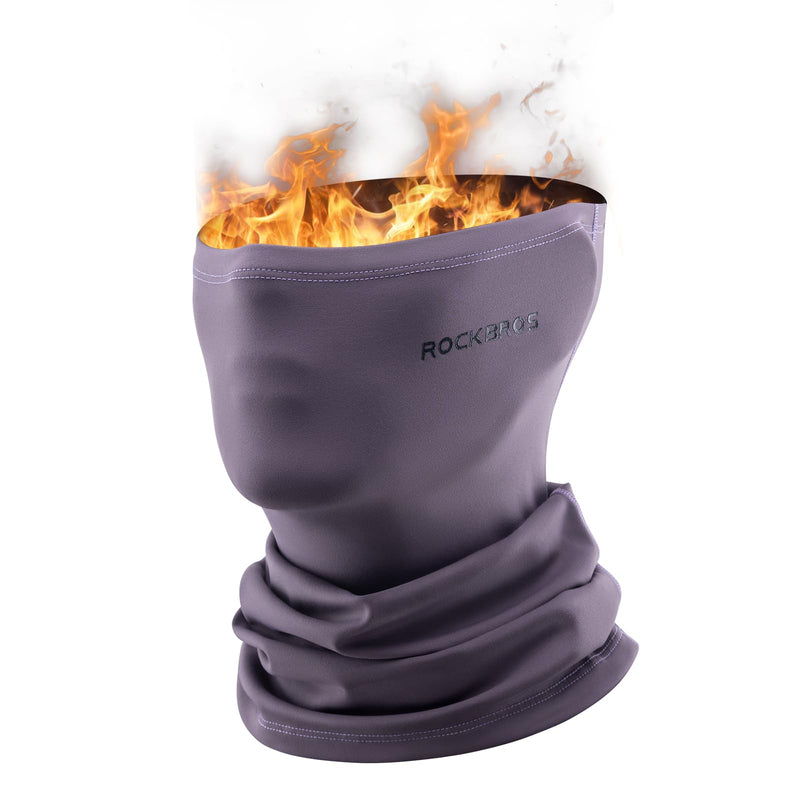 ROCKBROS Windproof Neck Warmer Gaiter Half Balaclava for Men & Women #Color_Purple