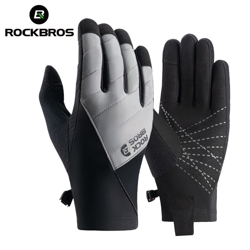 ROCKBROS Windproof Warm Shockproof Touch Screen Gel Bike Gloves