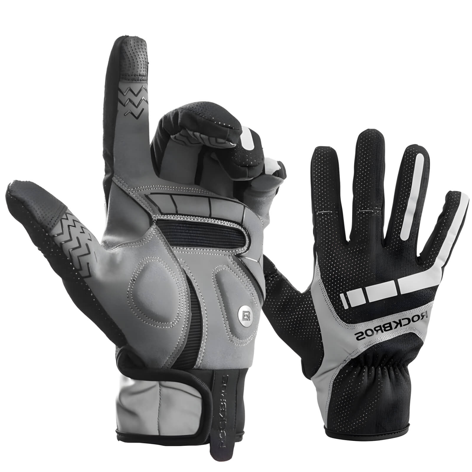 ROCKBROS Windproof Warm Touch Screen Gel Bike Gloves