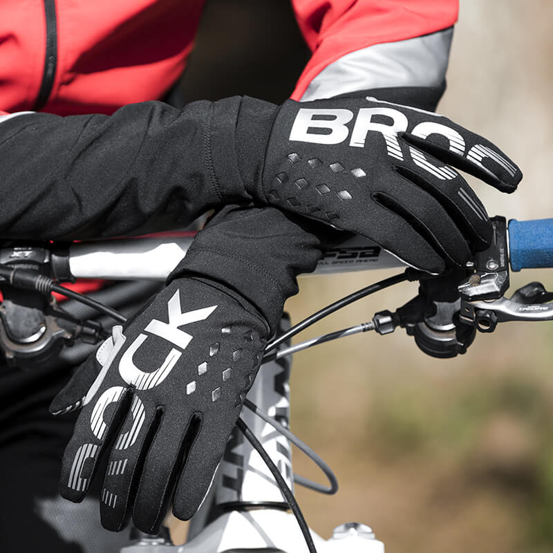 ROCKBROS winter cycling gloves, windproof and shockproof full-finger gloves, ideal for cold weather riding