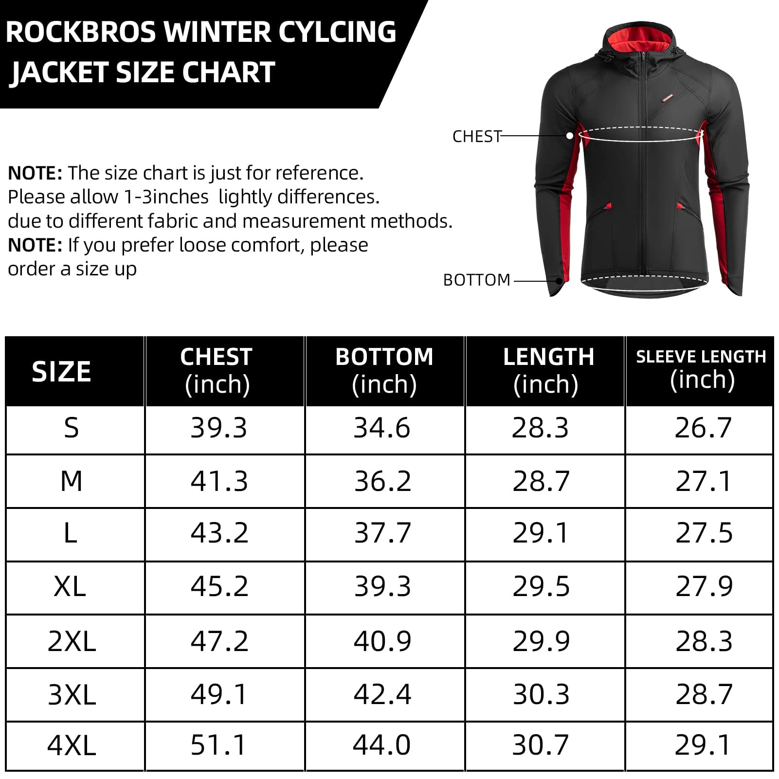 ROCKBROS Winter Cycling Suit Thermal Set Men's Cycling Jacket/Trouser