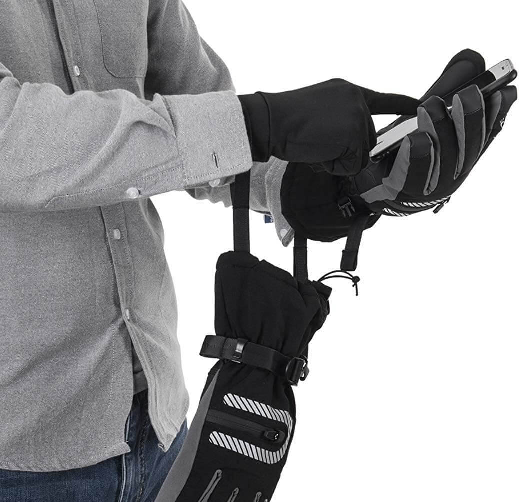 ROCKBROS Winter Thermal Windproof Ski & Snowboard Gloves