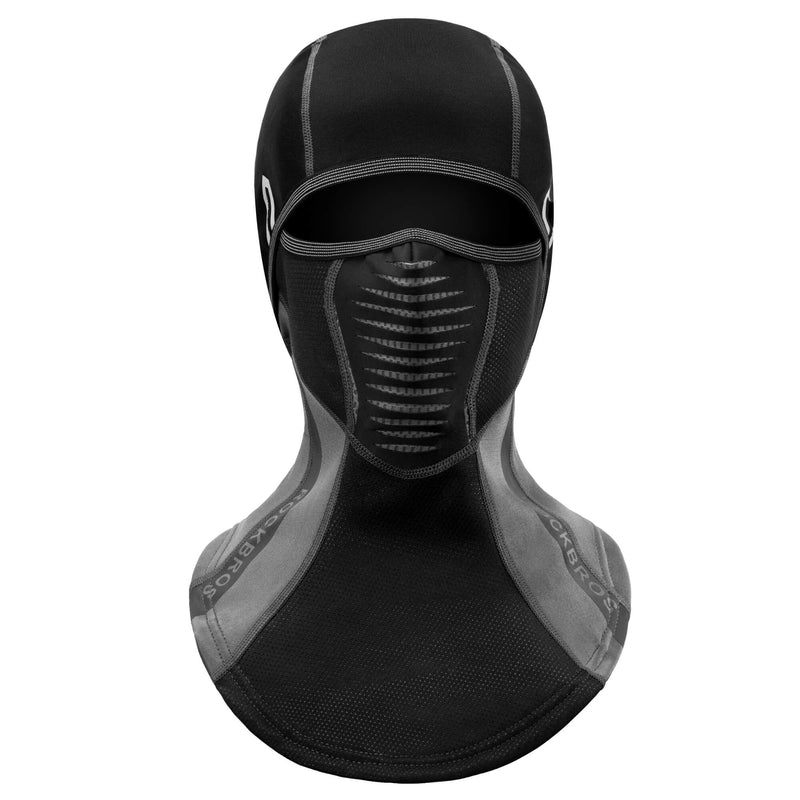 ROCKBROS Winter Windproof Balaclava Warm Cycling Cover #Style_Full Face Black Gray