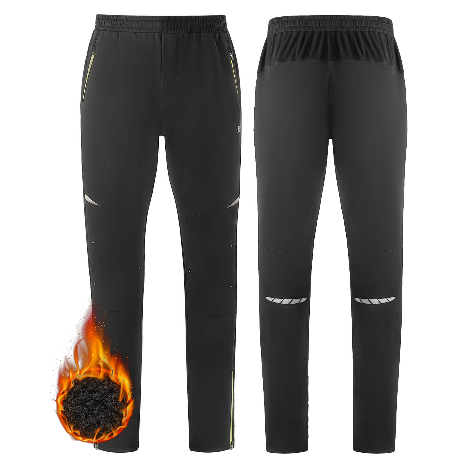 ROCKBROS winter windproof thermal cycling trousers, ideal for cold weather cycling