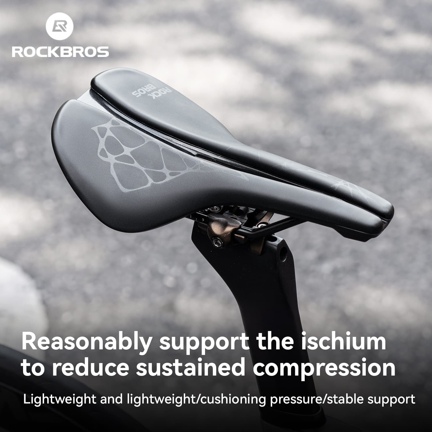 Ergonomic Bike Saddle with Cr-Mo Rails