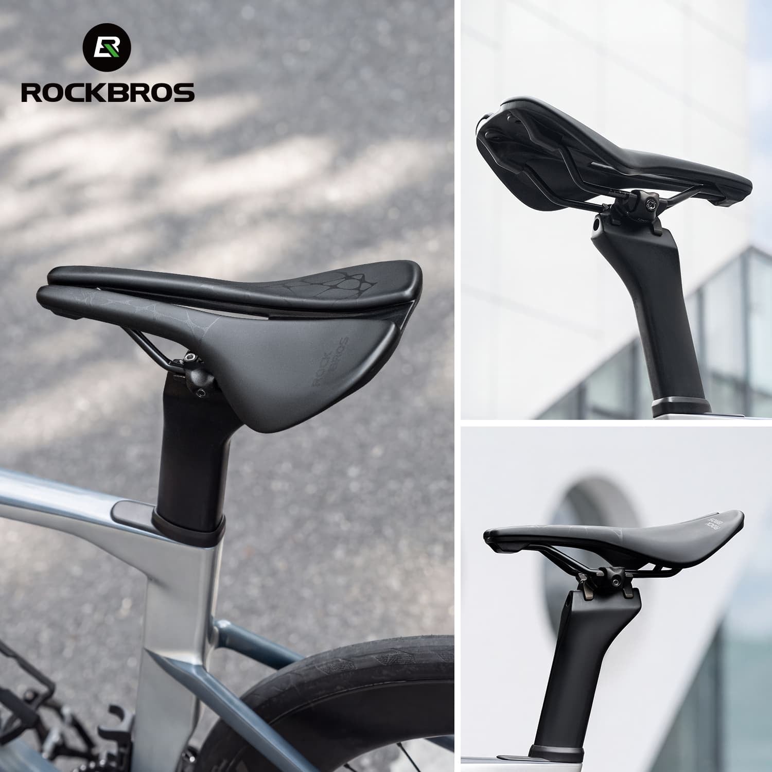 Ergonomic Bike Saddle with Cr-Mo Rails