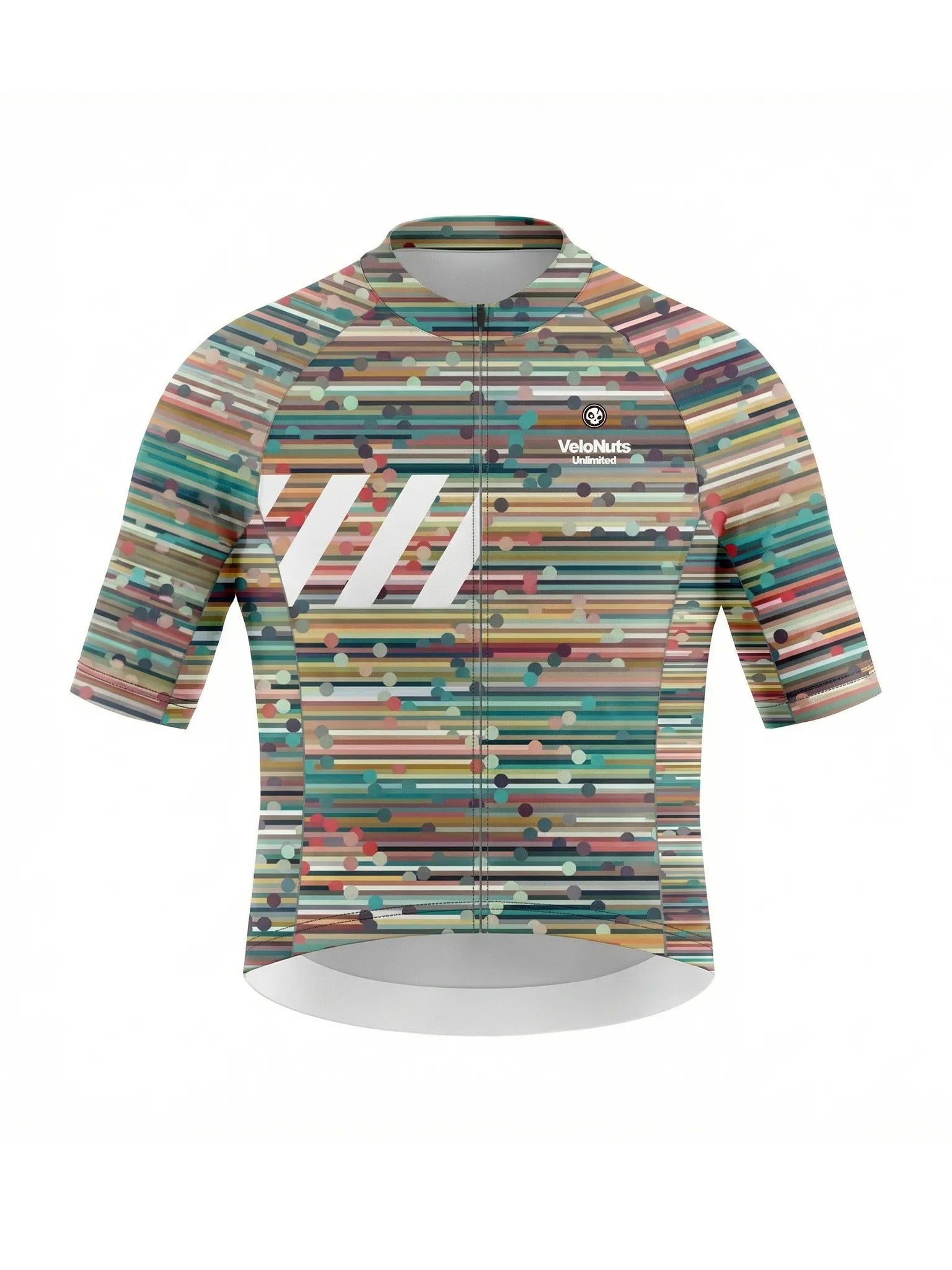 Women's Cycling Jersey Retro Signal#Type_Confetti Stripe