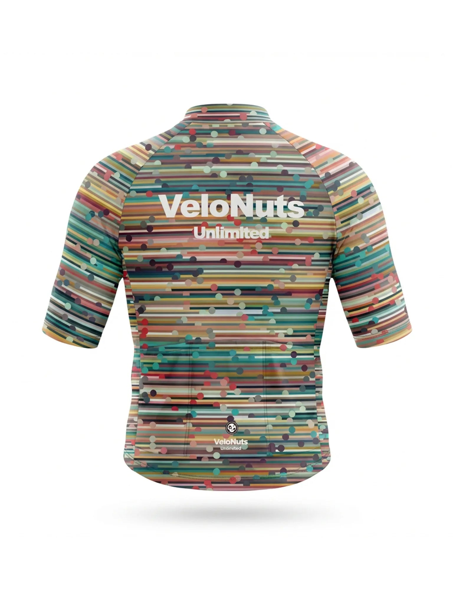 Women's Cycling Jersey Retro Signal#Type_Confetti Stripe