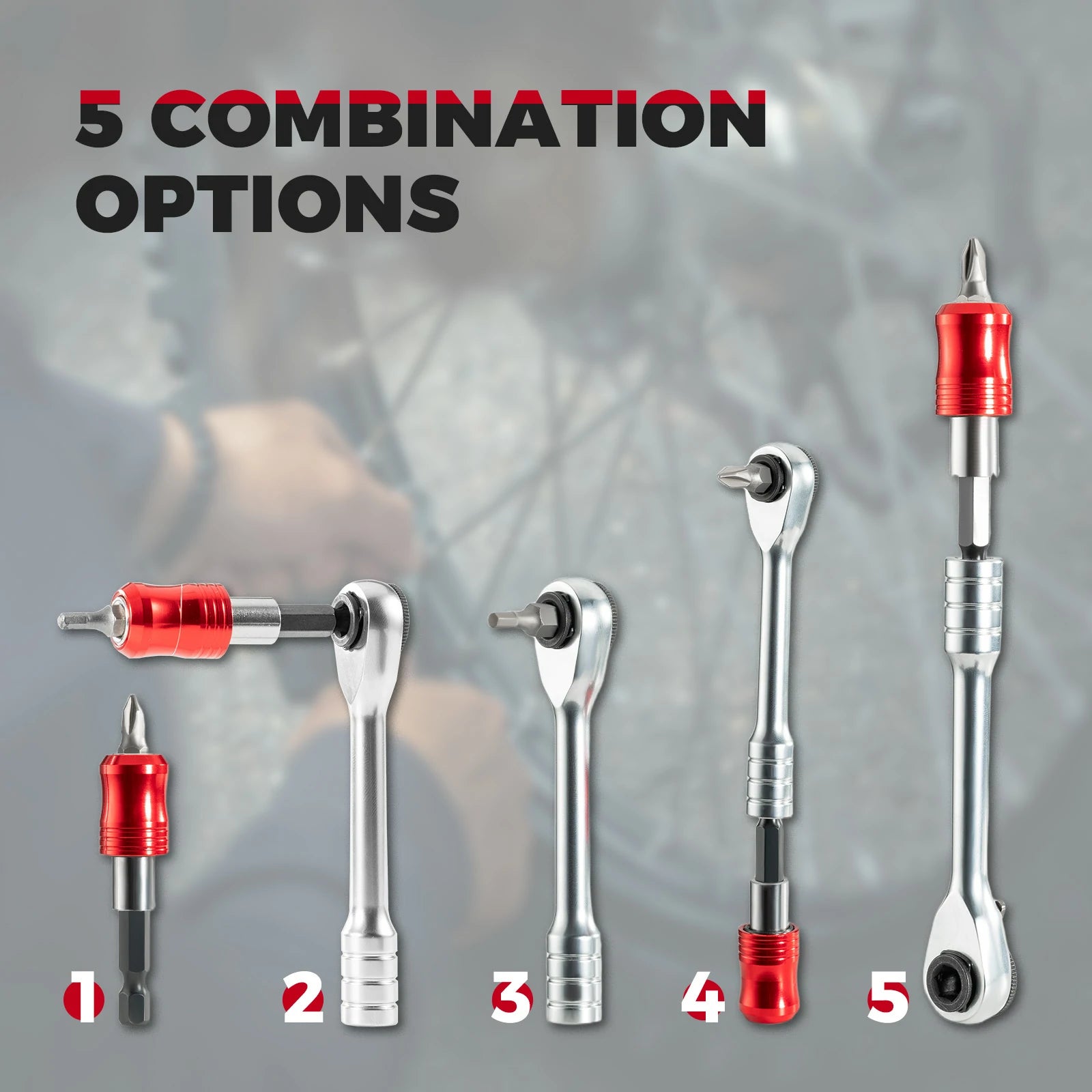 ROCKBROS all-in-one bike maintenance tool portable pocket tool