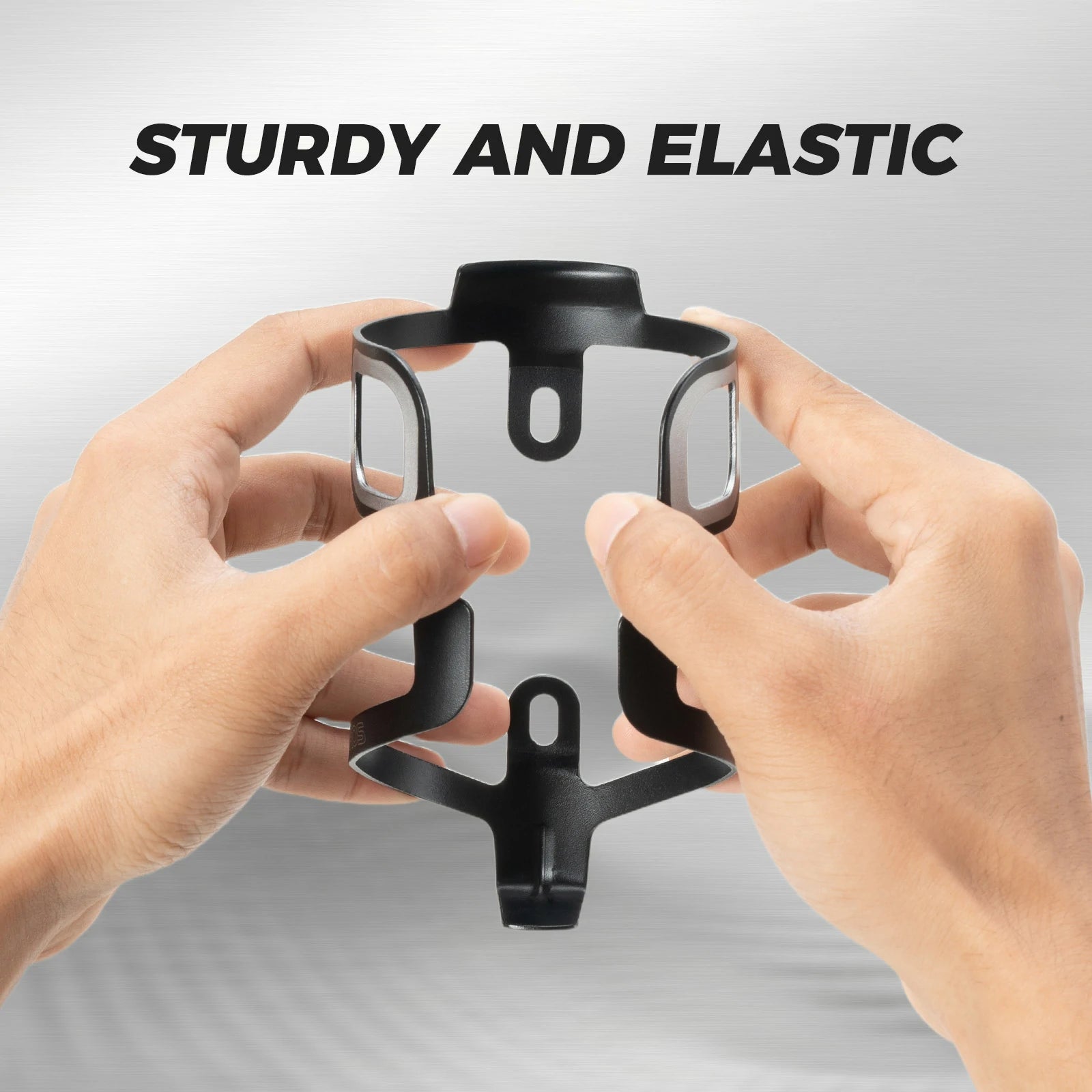 Single aluminium bike bottle cage lightweight design