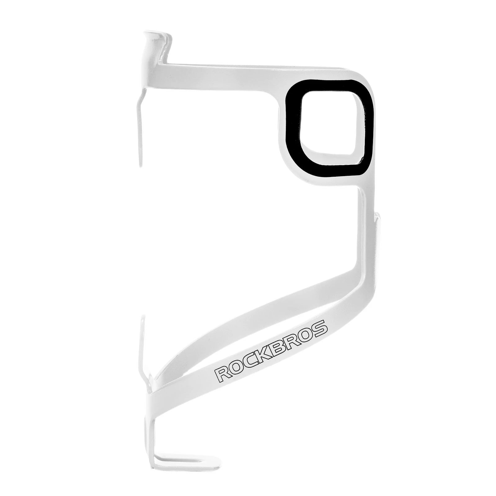 Single aluminium bike bottle cage lightweight design#color_White