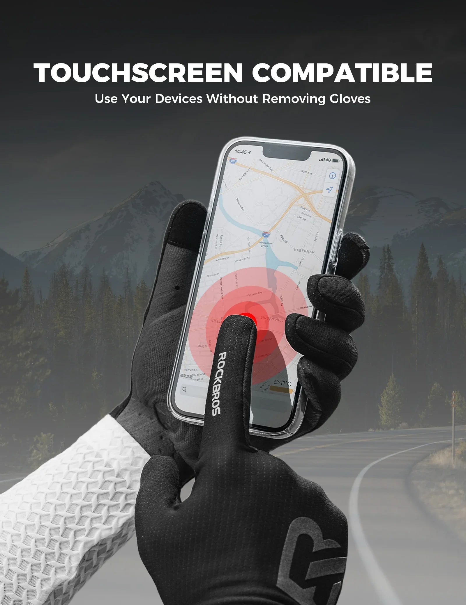 ROCKBROS arrowgrip winter cycling gloves