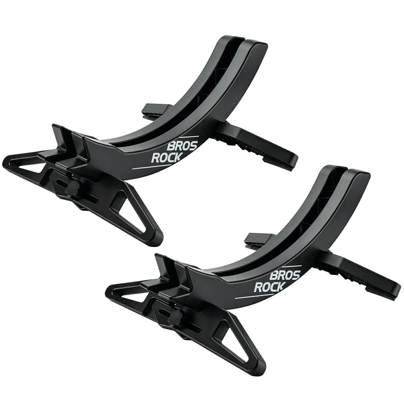 ROCKBROS Bicycle Floor Parking Rack Stand for all 26-80mm Wide Tires #Color_Black*2