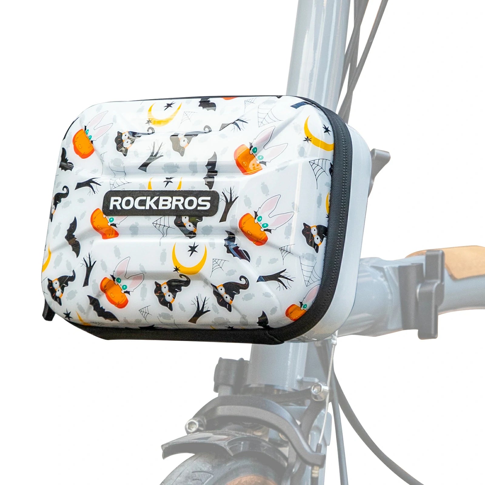 ROCKBROS bicycle handlebar bag waterproof hard shell for folding bike